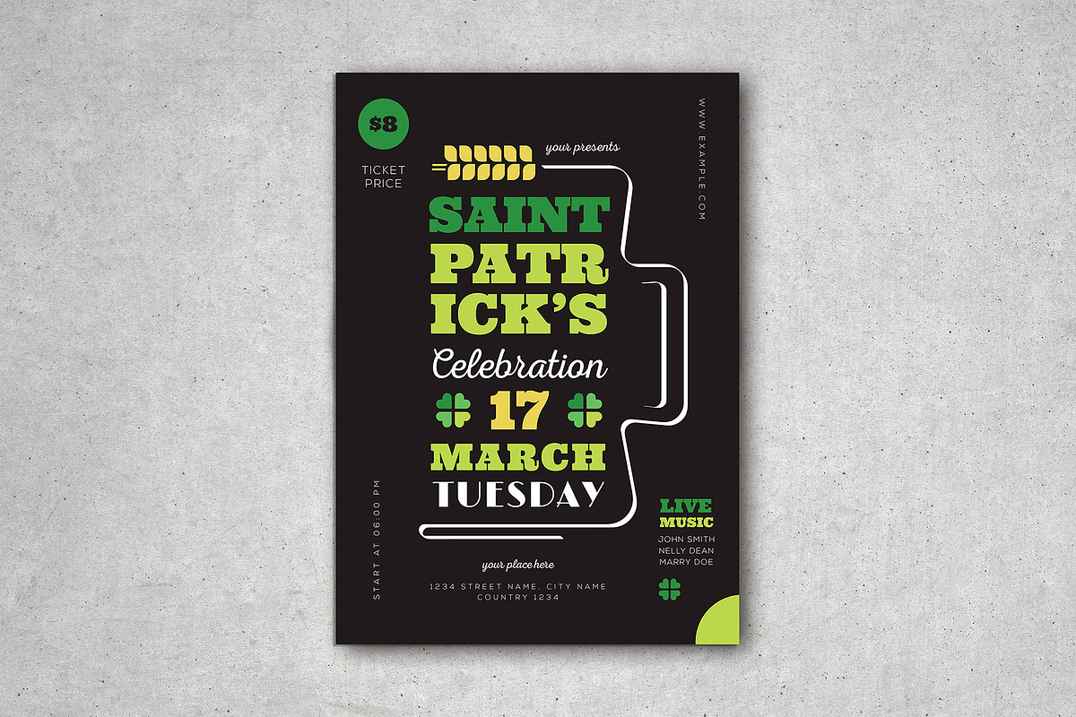 Saint Patricks Flyer in Flyer Templates - product preview 8