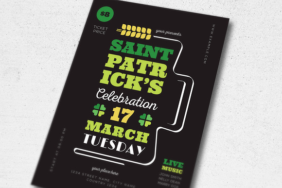 Saint Patricks Flyer in Flyer Templates - product preview 1