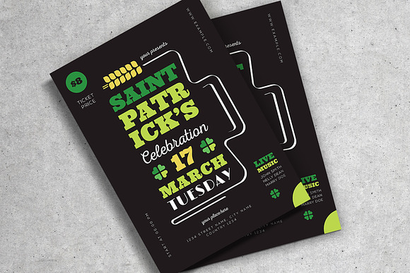 Saint Patricks Flyer in Flyer Templates - product preview 2