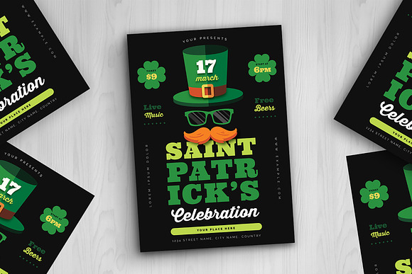 Saint Patricks  Flyer Template in Flyer Templates - product preview 1