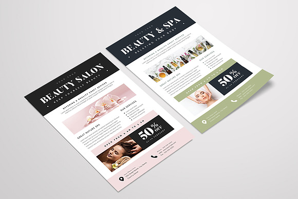 Beauty & Spa Flyer in Flyer Templates - product preview 1