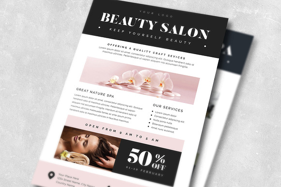 Beauty & Spa Flyer in Flyer Templates - product preview 2