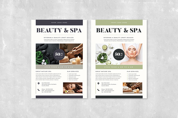 Beauty & Spa Flyer in Flyer Templates - product preview 1