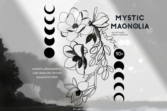 -25% OFF Mystic Magnolia flowers in Illustrations - product preview 14