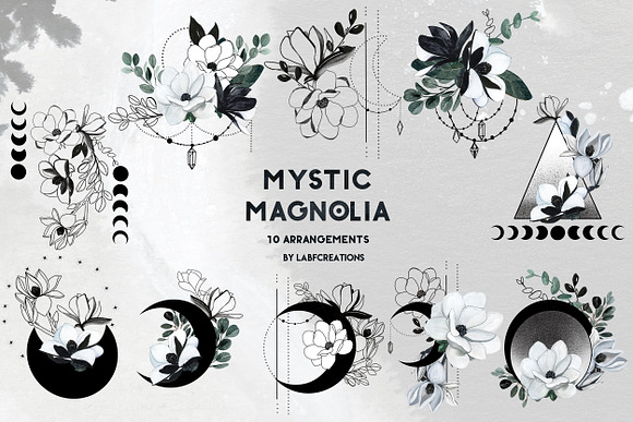 -25% OFF Mystic Magnolia flowers in Illustrations - product preview 18