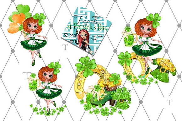 St Patrick's Day Clipart in Illustrations - product preview 6