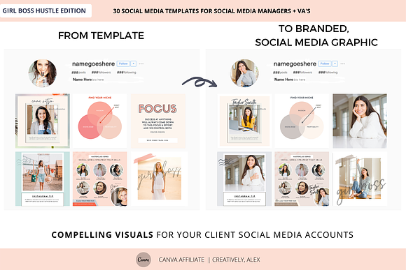 Instagram Canva Templates in Instagram Templates - product preview 1