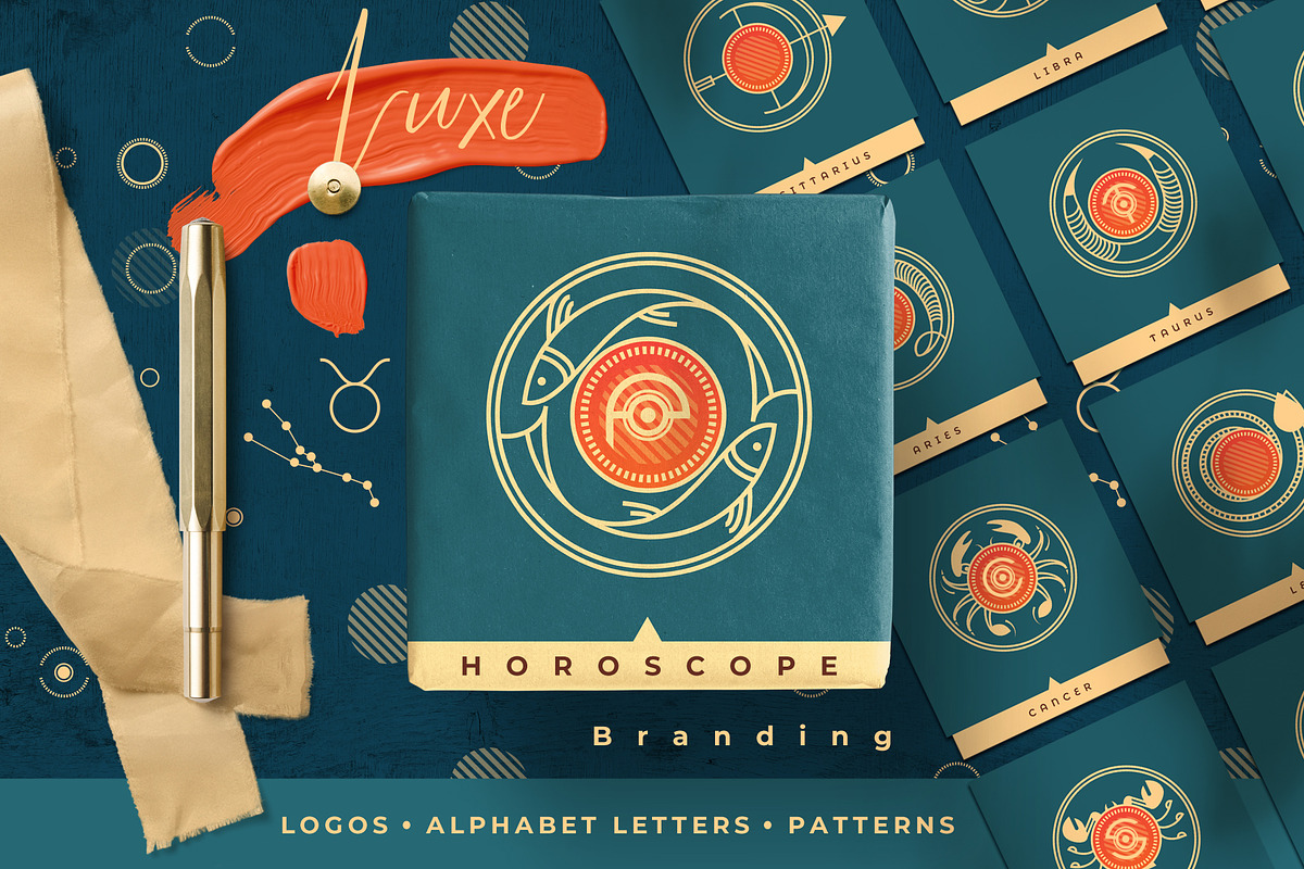LUXE Horoscope Branding Collection in Logo Templates - product preview 8