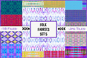 Folk Fabric Tiles 5:  Cool Summer