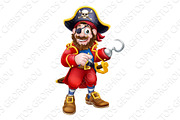 Pirate Captain Cartoon Mascot