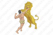 Hercules Fighting the Nemean Lion