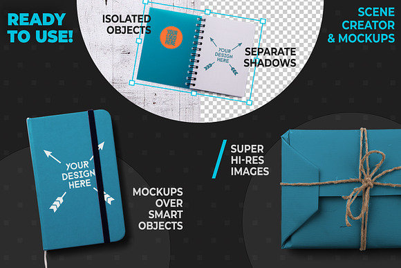 Back To School Wooden Supplies in Scene Creator Mockups - product preview 1
