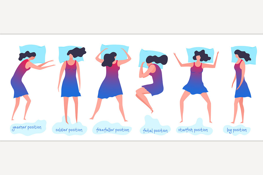 Sleeping posture icons