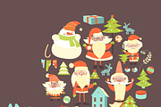 Vector collection of christmas items