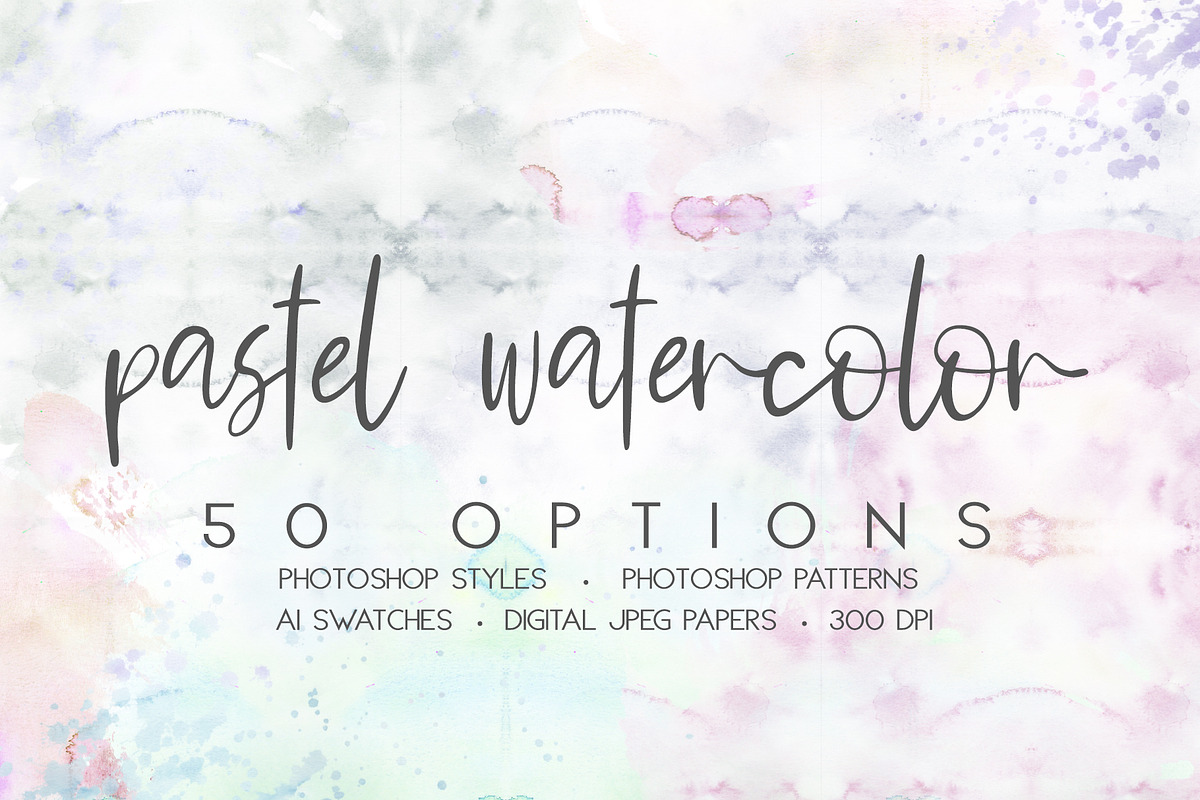 Pastel Watercolor Styles & Swatches in Add-Ons - product preview 8