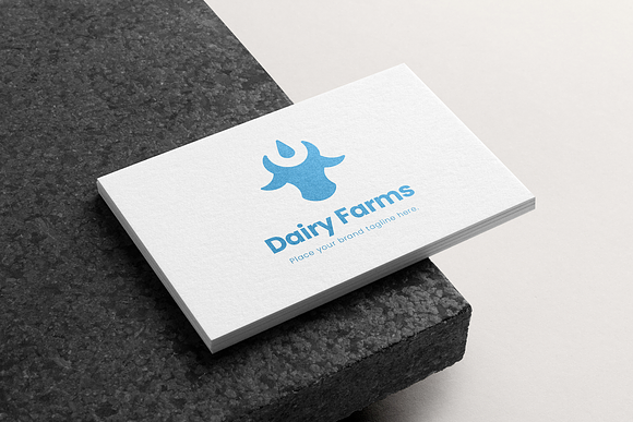 Dairy Cow Milk Logo in Logo Templates - product preview 3