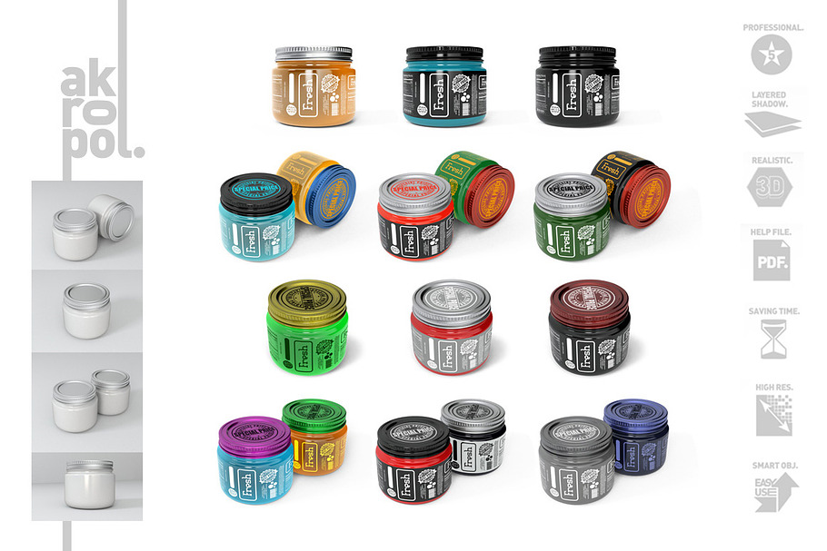 Jar Mock Up in Product Mockups - product preview 8