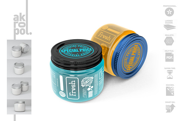 Jar Mock Up in Product Mockups - product preview 1
