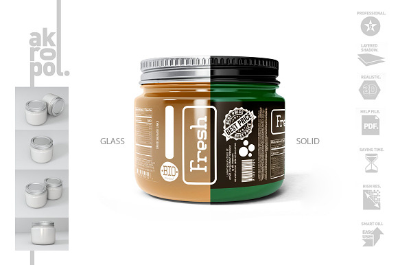 Jar Mock Up in Product Mockups - product preview 2