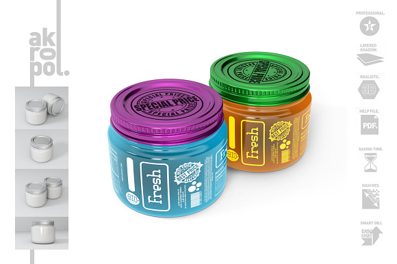 Jar Mock Up in Product Mockups - product preview 4