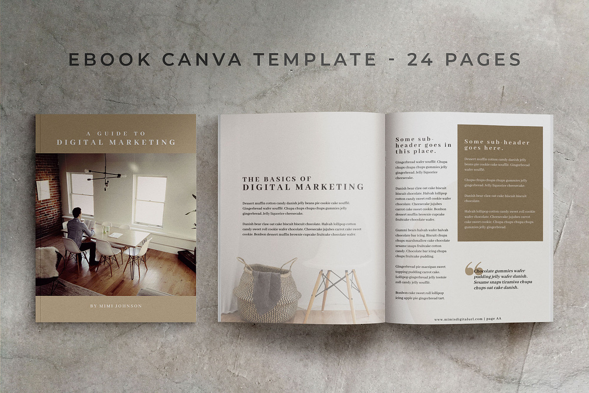 eBook Canva Template | Mink in Magazine Templates - product preview 8