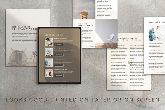 eBook Canva Template | Mink in Magazine Templates - product preview 8