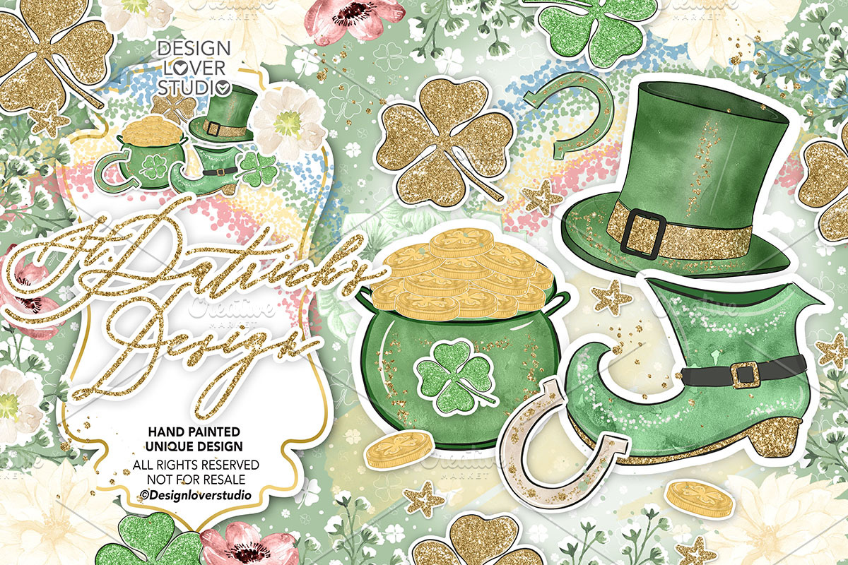 St Patrick's Day Design in Illustrations - product preview 8