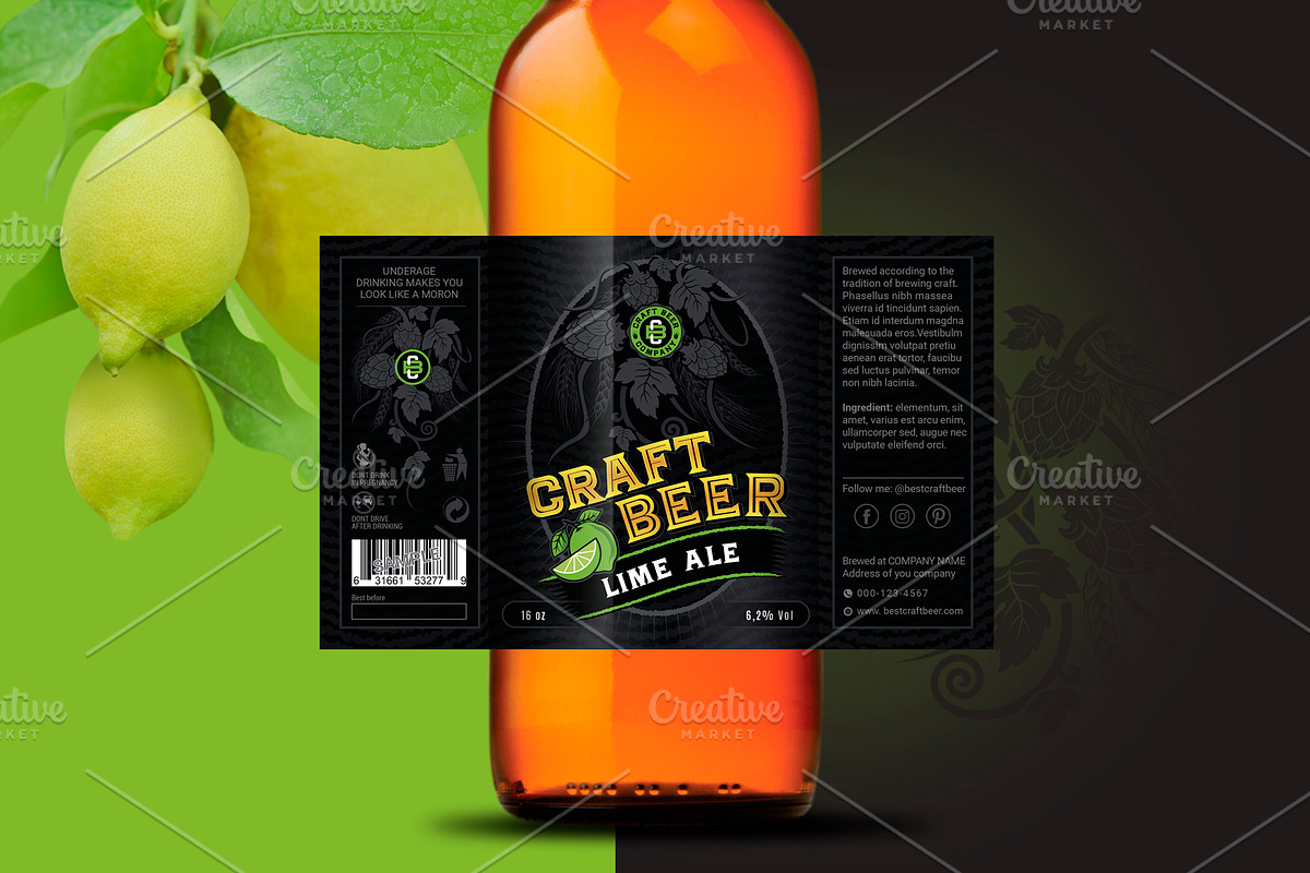 Craft Beer Label Design in Logo Templates - product preview 8