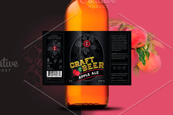 Craft Beer Label Design in Logo Templates - product preview 1