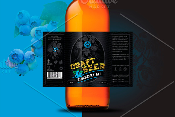 Craft Beer Label Design in Logo Templates - product preview 2