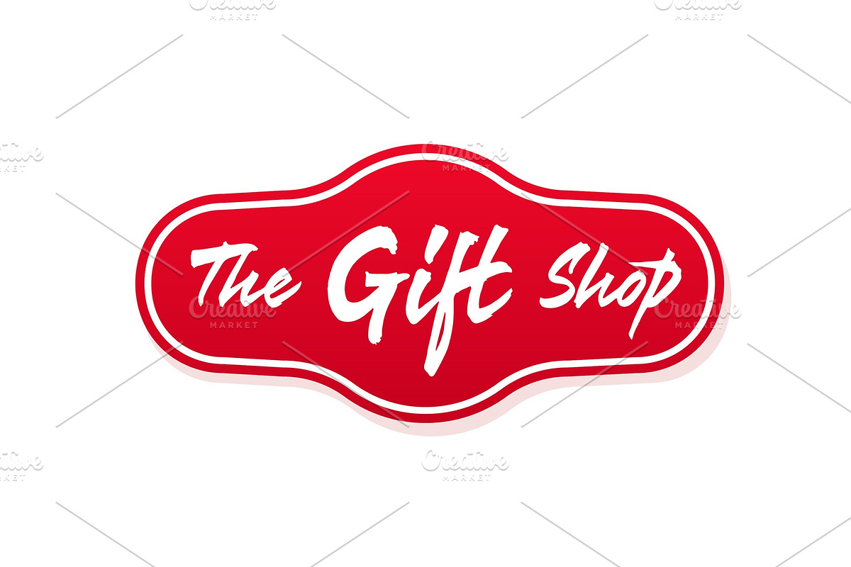 Gift shop logo in Illustrations - product preview 8