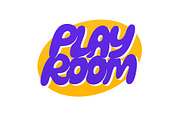 Play Room vector lettering