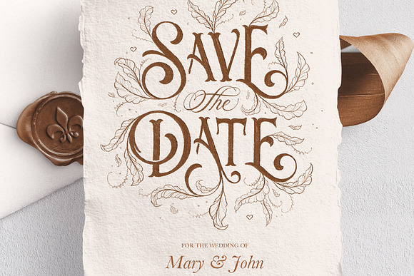 Wedding Save the Date Card Template in Wedding Templates - product preview 2