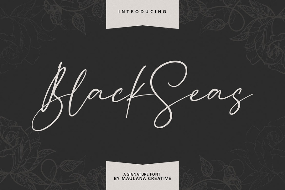 Blackseas Signature Font in Script Fonts - product preview 8