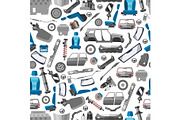 Car spares and auto parts seamless