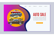 Auto sale landing page for car