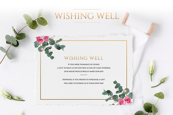 Eucalyptus & Gold Wedding Suite in Wedding Templates - product preview 6