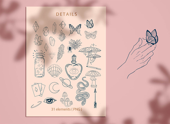 Hands+Graphic line art illustration in Illustrations - product preview 4