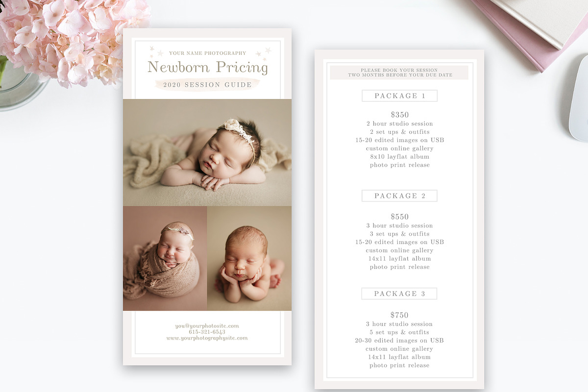 Photography Rack Card Template in Brochure Templates - product preview 8