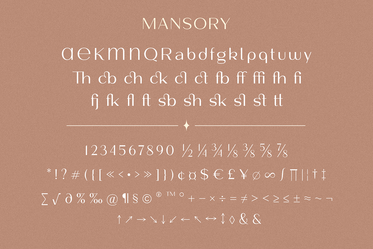 Download trọn bộ font Mansory - 16 font 13-
