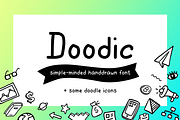 Doodic| font with doodle icons
