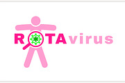 Rotavirus vector logotype