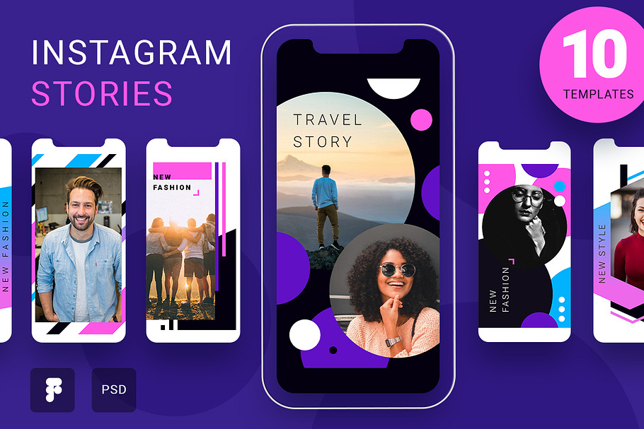 Creative Instagram stories pack in Instagram Templates - product preview 8