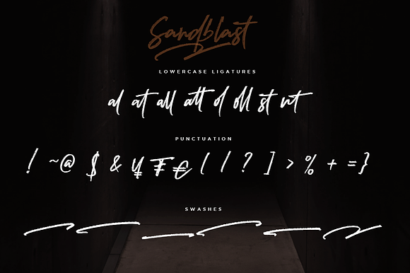 Sandblast Extreme Texture Brush Font in Blackletter Fonts - product preview 8