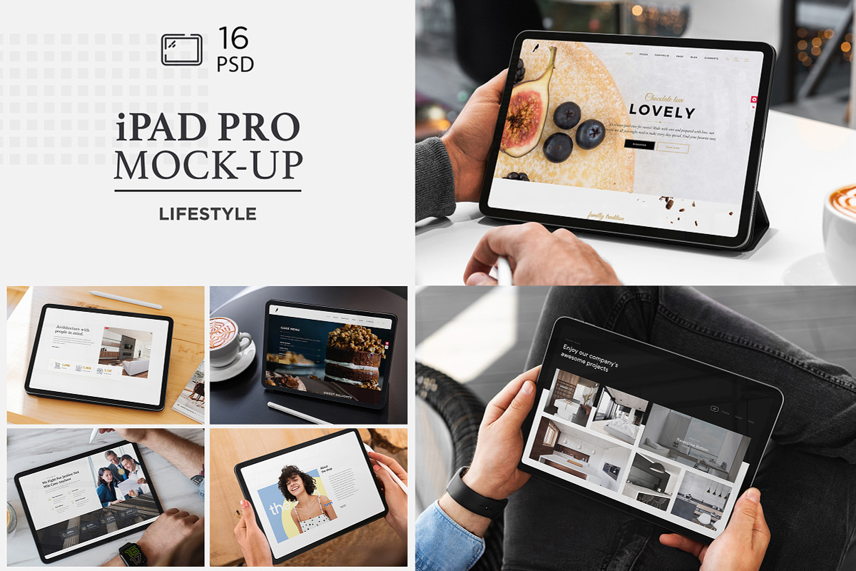 iPad Pro Responsive Mock-Up in Mobile & Web Mockups - product preview 8