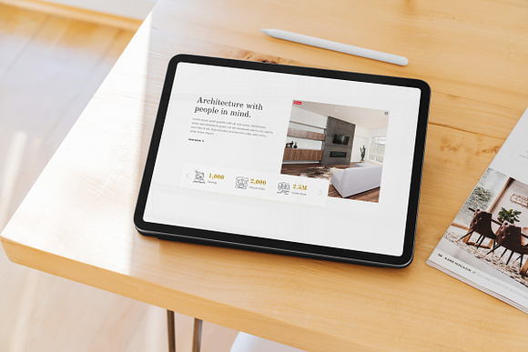 iPad Pro Responsive Mock-Up in Mobile & Web Mockups - product preview 6
