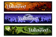 Halloween Vector Banners