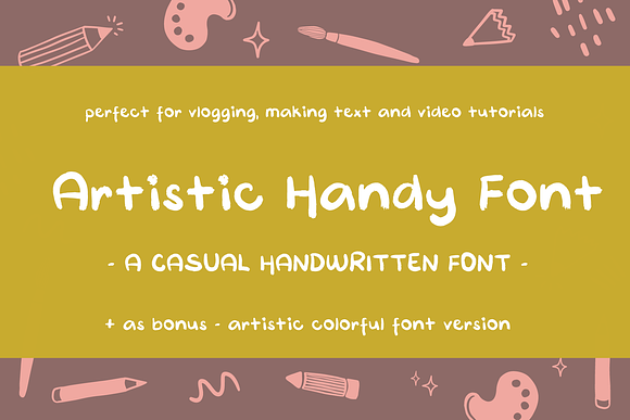 Artistic Handy Font - Handwritten in Script Fonts - product preview 12