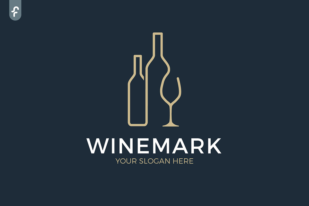 Wine Mark Logo in Logo Templates - product preview 8
