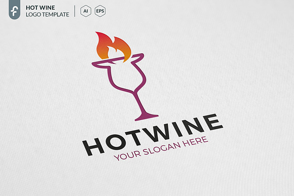 Hot Wine Logo in Logo Templates - product preview 2